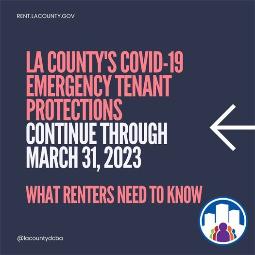 L.A. County's COVID-19 Tenant Protections Continue Through March 31. What Renters Need to Know. Rent.lacounty.gov