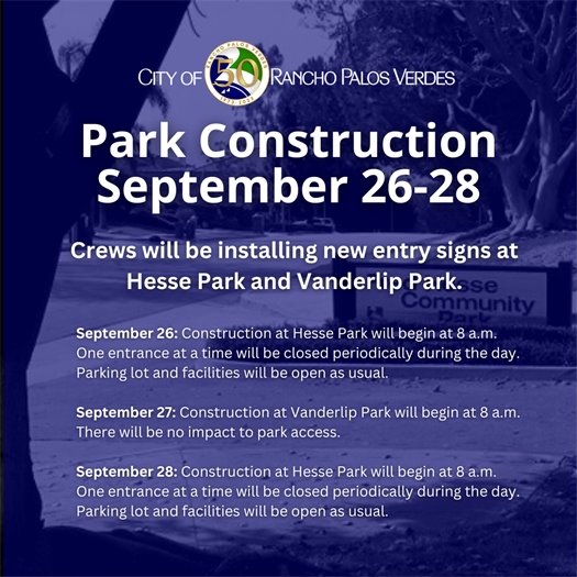 Park construction graphic