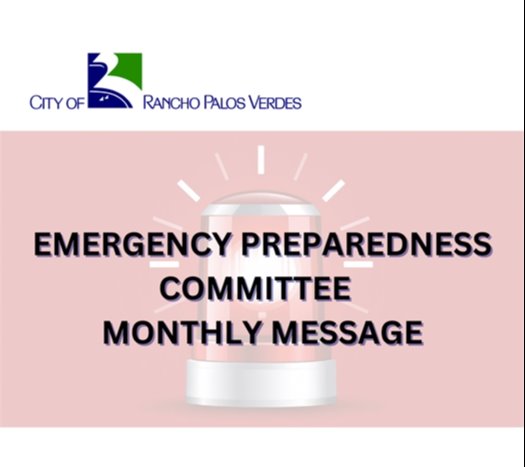 Emergency Preparedness Committee Monthly Message