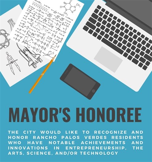 Mayor's Honoree, Rancho Palos Verdes, 