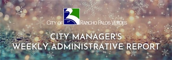 City Manager's Weekly Administrative Report