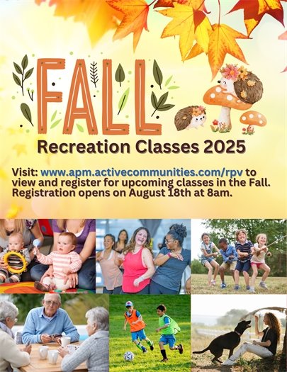 Fall 2025 Recreation Classes