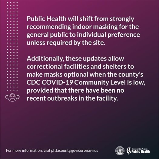 Public health update graphic