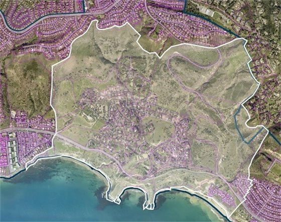 Landslide complex map