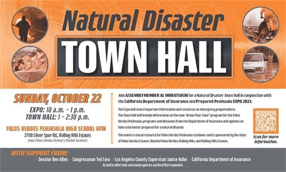 Natural Disaster Town Hall flyer (PDF)