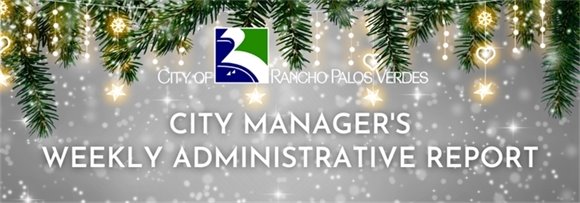 City Manager's Weekly Administrative Report