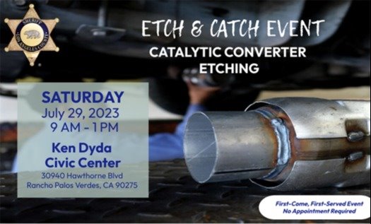 Catalytic Converter Etching Event 