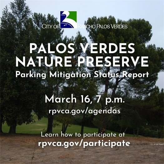 Palos Verdes Nature Preserve Parking Mitigation Status Report