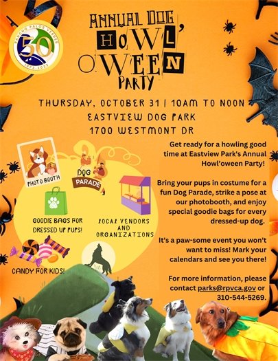 Annual Dog Halloween Party at Eastview Park 