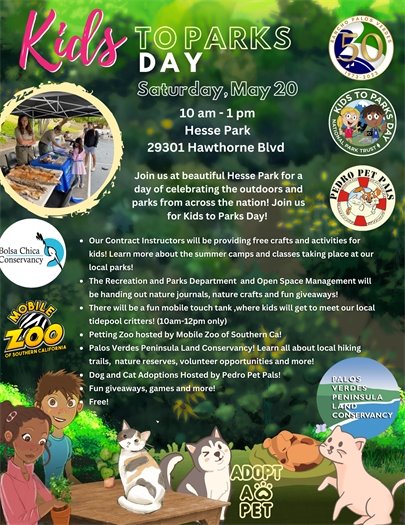 kids to parks day 2023 5/20/23 10-1pm Hesse Park