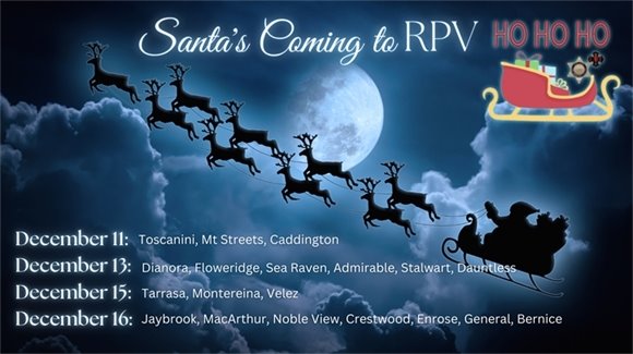 Santa Claus is Coming to RPV