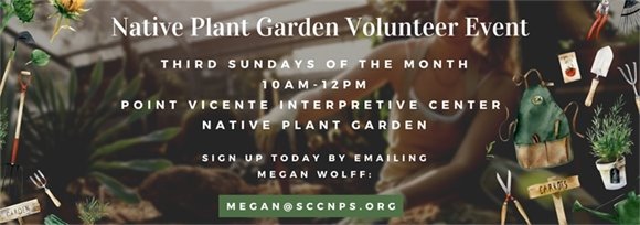 native plant garden volunteer event