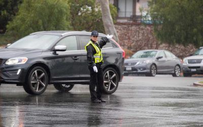 PVE police directing traffic