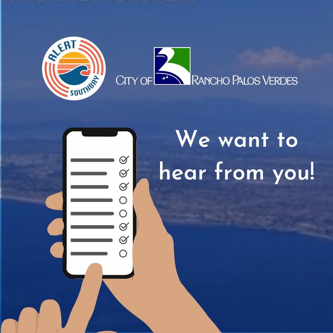 The AlertSouthBay cities want to hear from you!