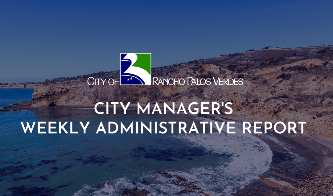 city managers weekly administrative report