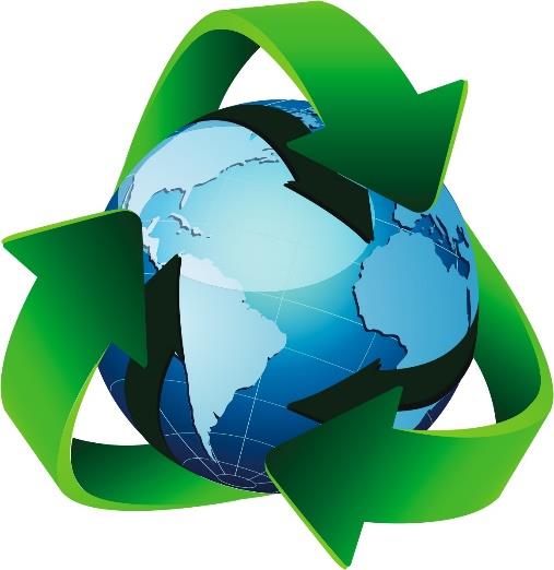 Earthwith recycling symbol