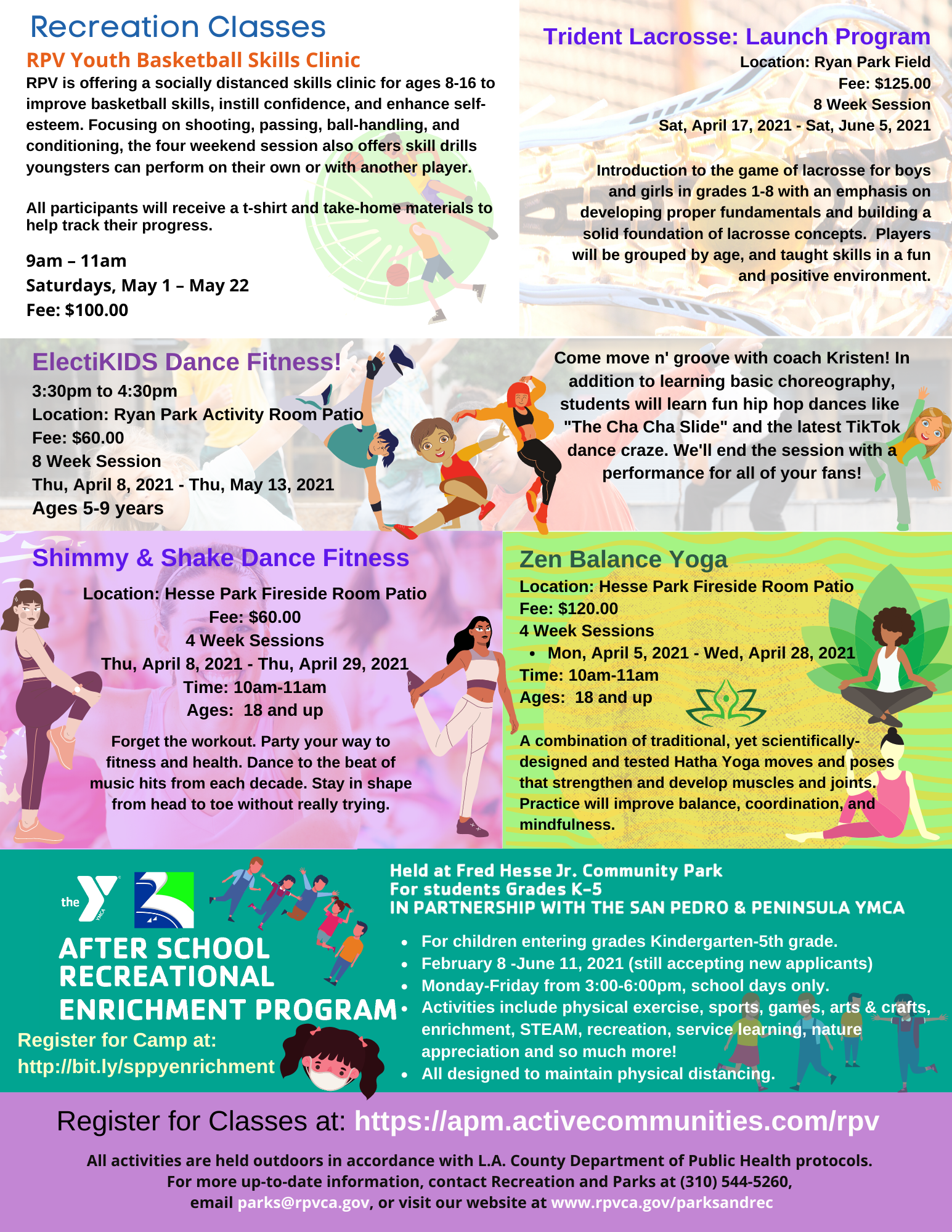 Spring 2021 Recreation Classes