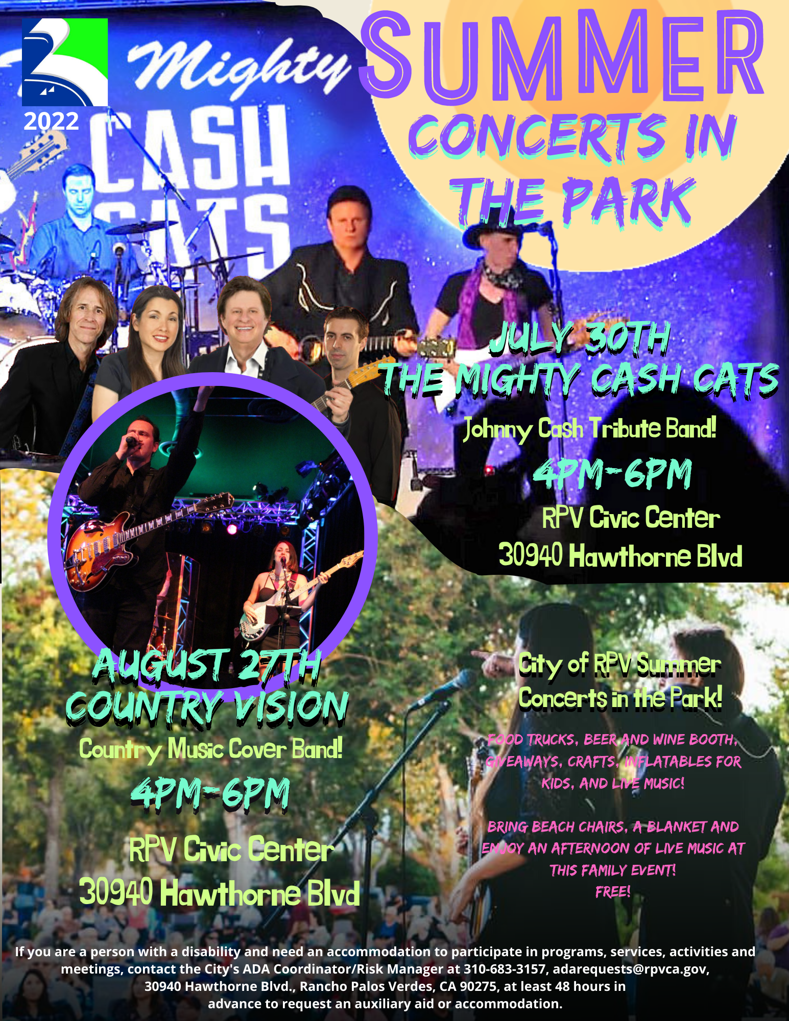Concert in the Park 2022 Flyer