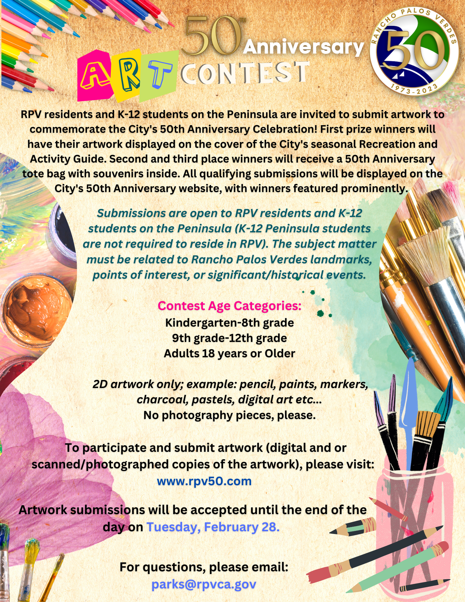 50th Anniversary Art Contest 2023