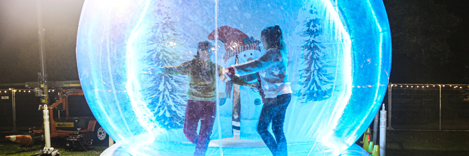 Snow Globe at Skating in the Park 2023
