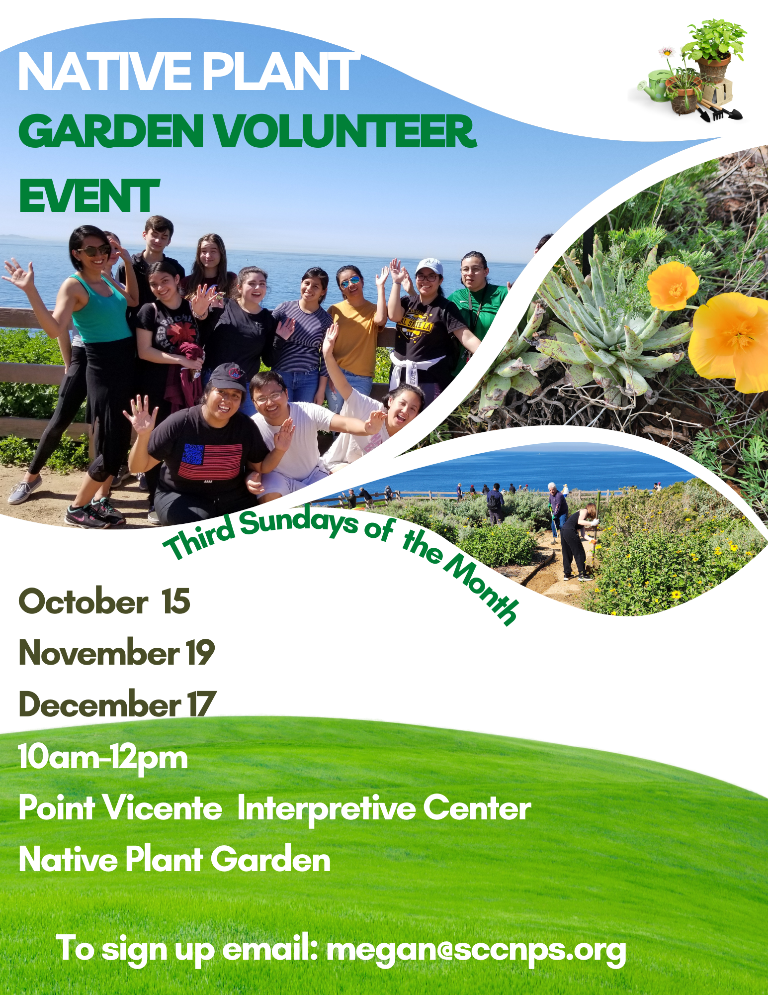 native plant garden volunteer event