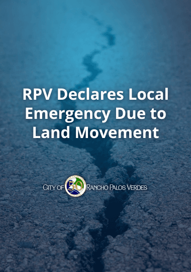 RPV Declares Local Emergency Due to Land Movement 