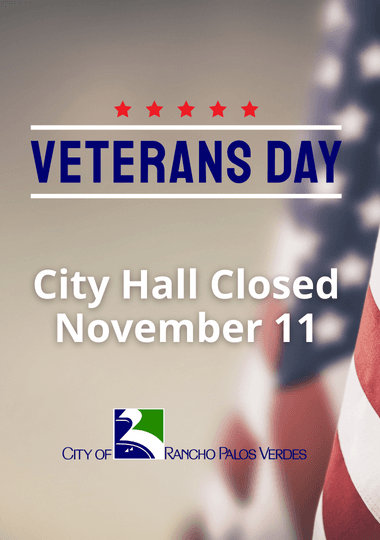 City Hall Closed November 11 in Observance of Veterans Day