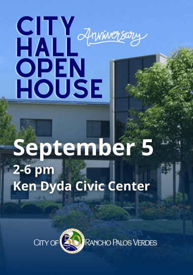 City Hall Anniversary Open House September 5 from 2-6 pm
