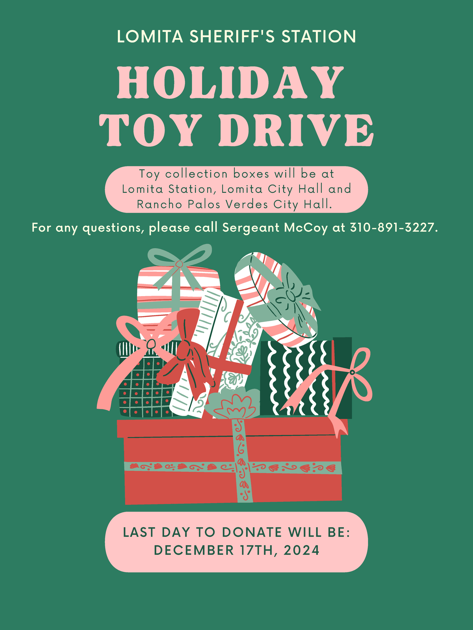 LASD Lomita Holiday Toy Drive 2024