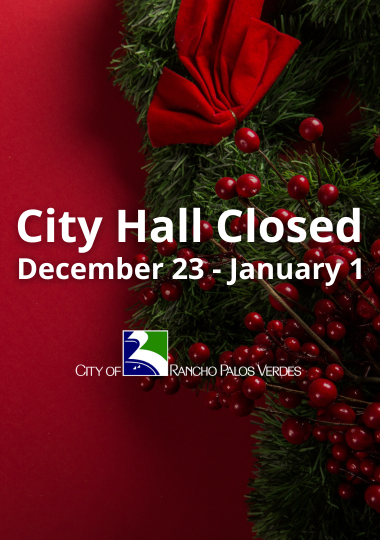 City Hall Closed for Winter Break December 23-Januay 1