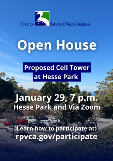 Open House on Proposed Cell Tower at Hesse Park. January 29, 7 p.m. Hesse Park and Via Zoom.