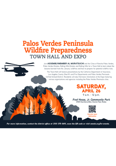 Peninsula Wildfire Preparedness Town Hall, April 26, 2025. 9 am-12 pm at Hesse Park
