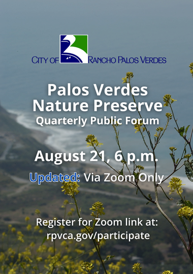 Preserve Forum, August 21, 6 pm via Zoom.