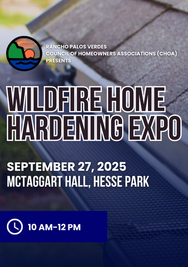 Wildfire Home Hardening Expo September 27 10 am-12 pm at Hesse Park
