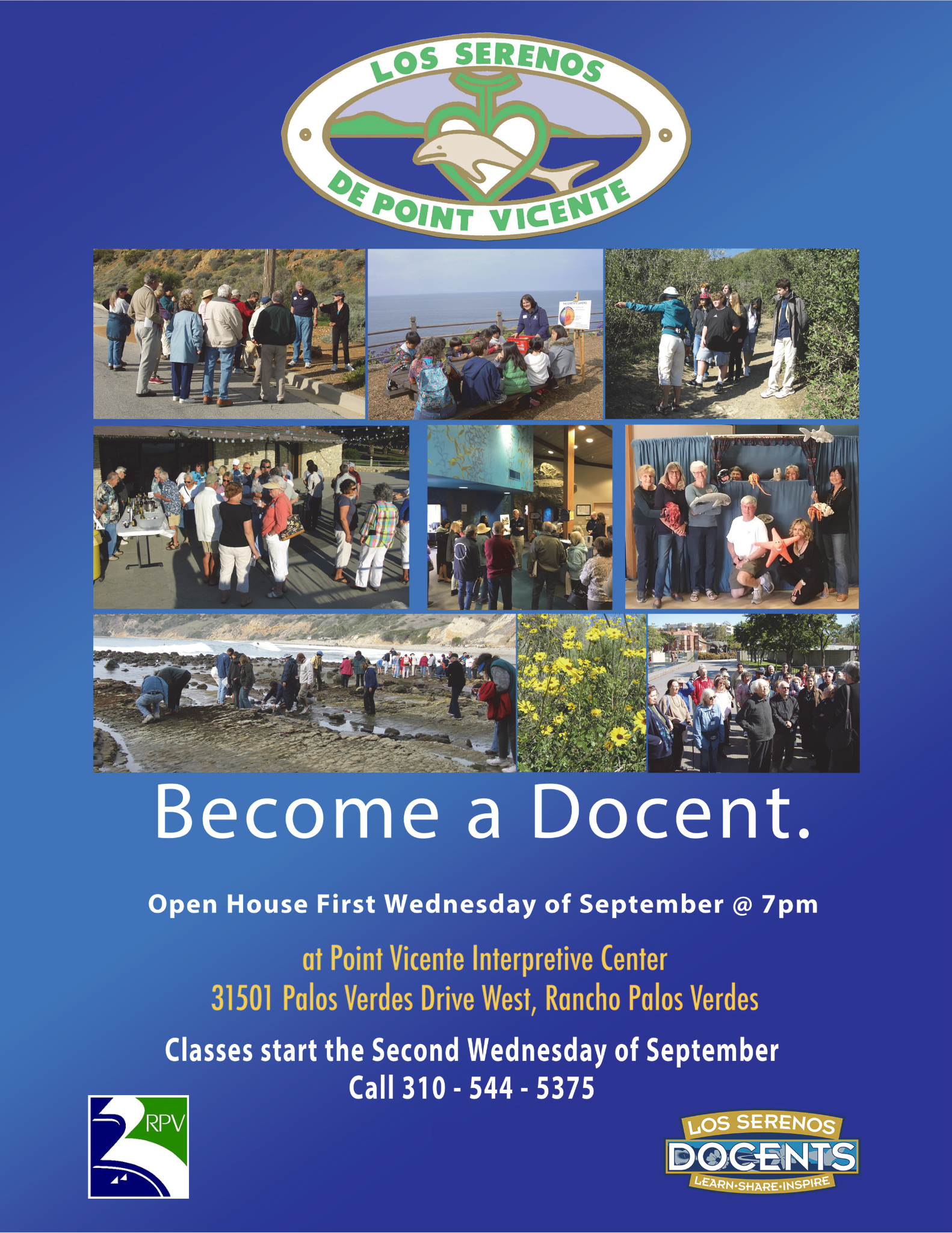 Los Serenos de Point Vicente Prospective Docent Open House September 3 at 7 pm at PVIC
