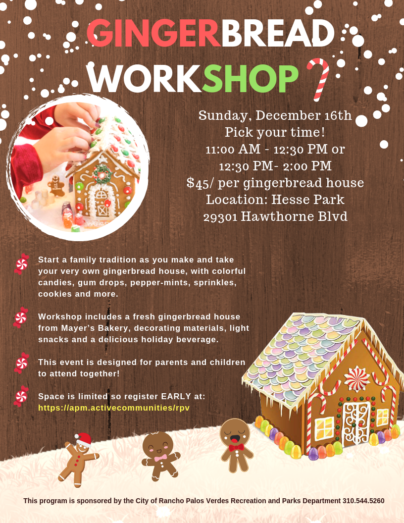 GINGERBREAD WORKSHOP