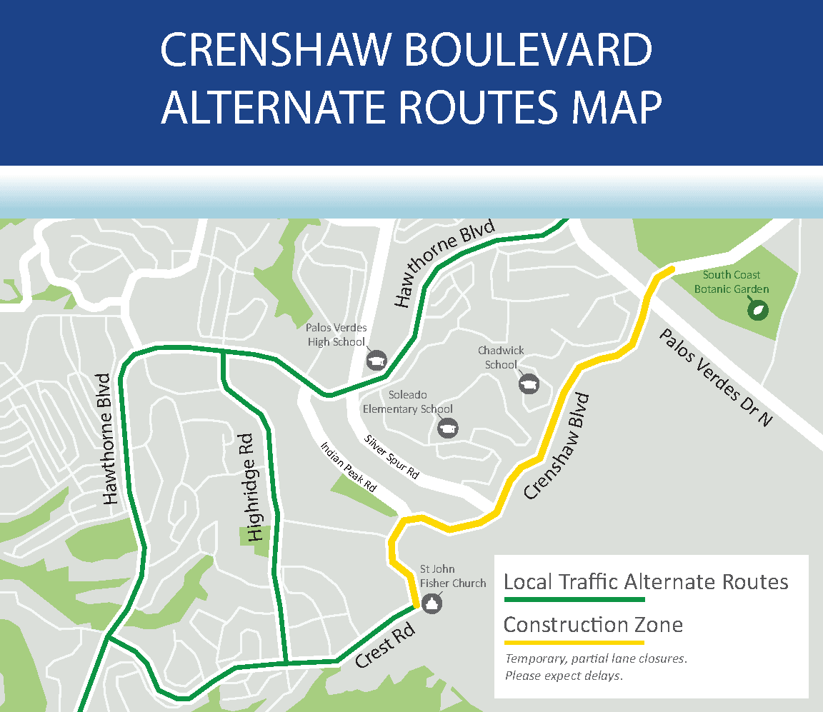 Cal Water Crenshaw Alternate Routes
