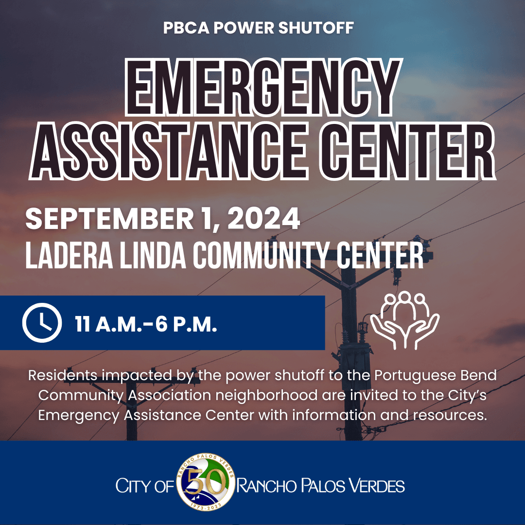 Emergency Assistance Center September 1 from 11 am-6 pm at Ladera Linda Community Center