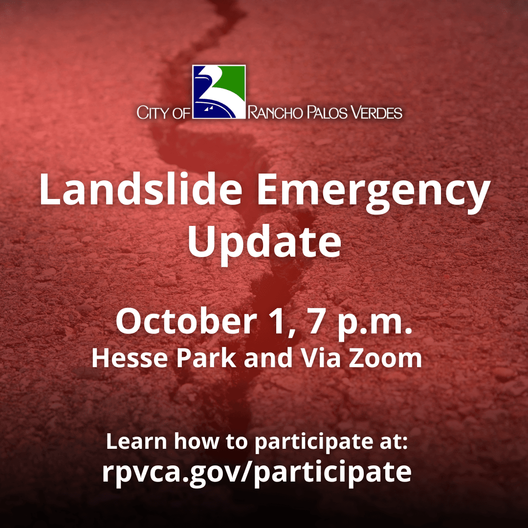 Landslide Emergency Update October 1 7 pm Hesse Park and via Zoom