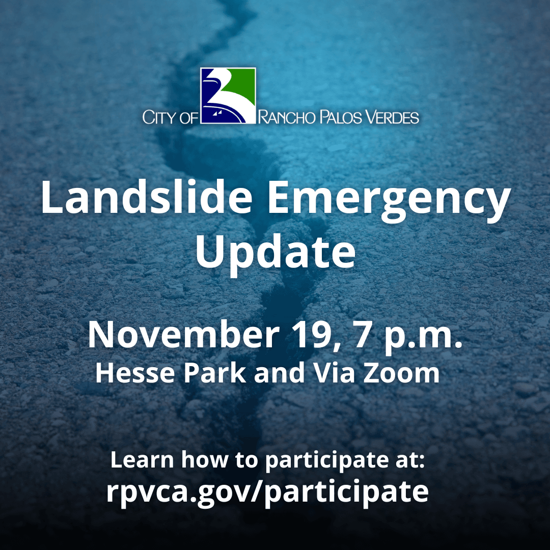 Landslide Emergency Update November 19 at 7 pm at Hesse Park and via Zoom