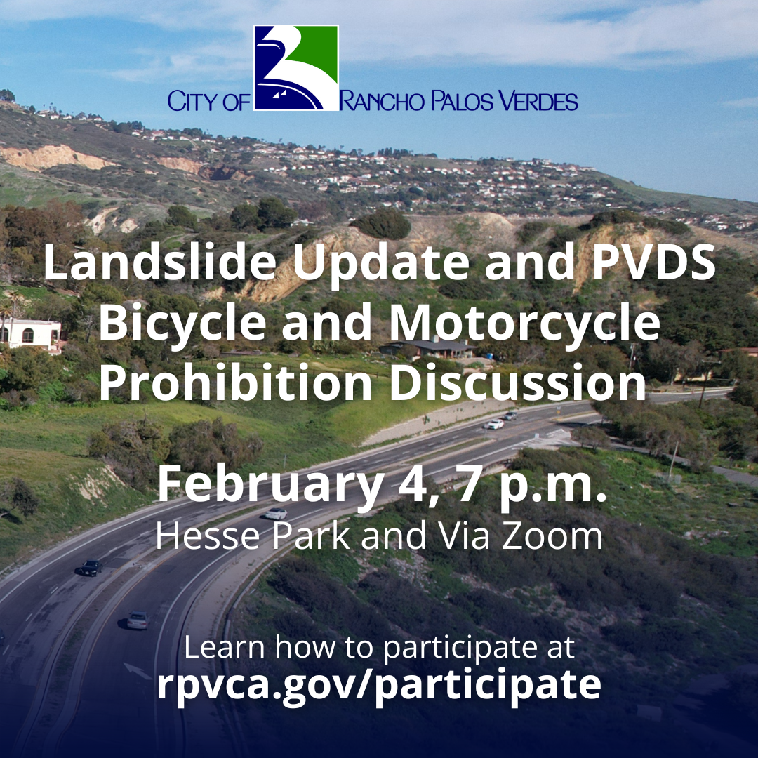 PV Drive South Bicycle and Motorcycle Prohibition Discussion Dec 17, 7 pm at Hesse Park and via Zoom